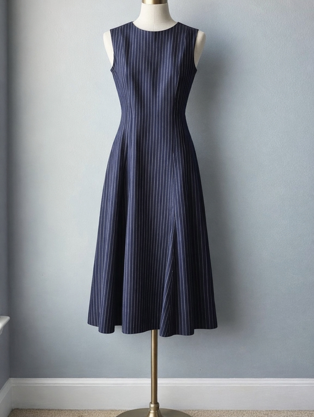 Polo Ralph Lauren Navy Pinstripe Dress – Size 4